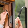 thumbnail image 5 of Weather Strips, Window Door Weather Strips, Self Adhesive Foam Rubber Weather Stripping, Anti Collision Soundproof, 5/10M BLACK 10M, 5 of 8