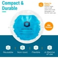 thumbnail image 7 of ICEWRAPS Reusable Hot & Cold Gel Packs for Pain Relief - 5 Pack with Cloth Backing for Injuries, Surgery, Toothache (5 Pack), 7 of 7