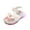 White, variant on Gubotare Comfortable Sandals for Baby Girl Toddler Girls Sandals with Back Strap for Kids Slides Beach Swim Water Shoes (Hot Pink,8)
