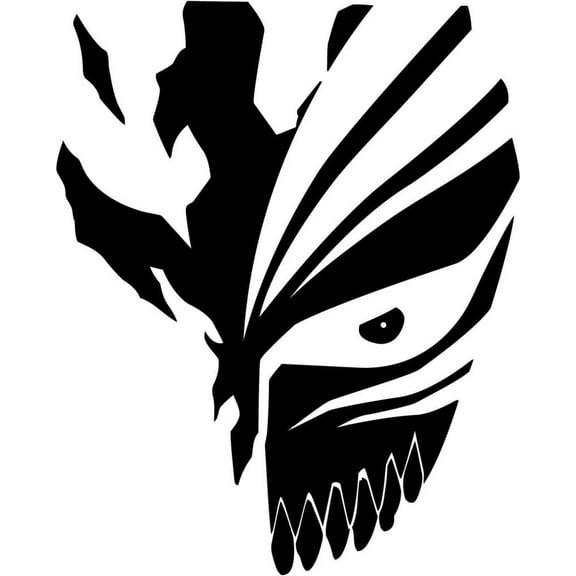 Bleach Inspired Decal Sticker | 6.5-Inches By 5.2-Inches | Black Vinyl