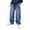 Light Blue, variant on Boys Black Wide Leg Jeans Size 8 High Waisted Elastic Waist Cotton Wide Leg Denim Pants Boy Loose Fit Classic Fashion Trousers Streetwear with Pockets Black 13-14 Years