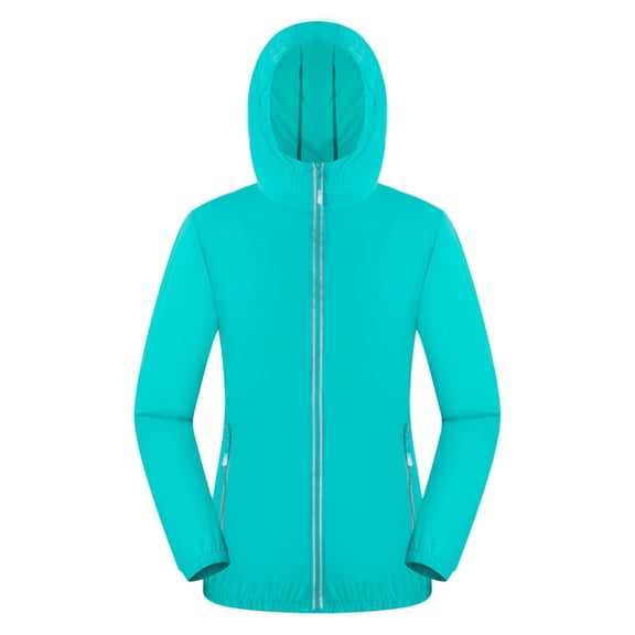 Women's Windbreaker Jacket All Weather Rainproof Windproof Outerwear Cozy Casual Lightweight Coat for Outdoor Activities
