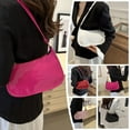 thumbnail image 2 of Retro PU Leather Shoulder Bag Fashion Womens Handbags Casual Underarm Bag, 2 of 7