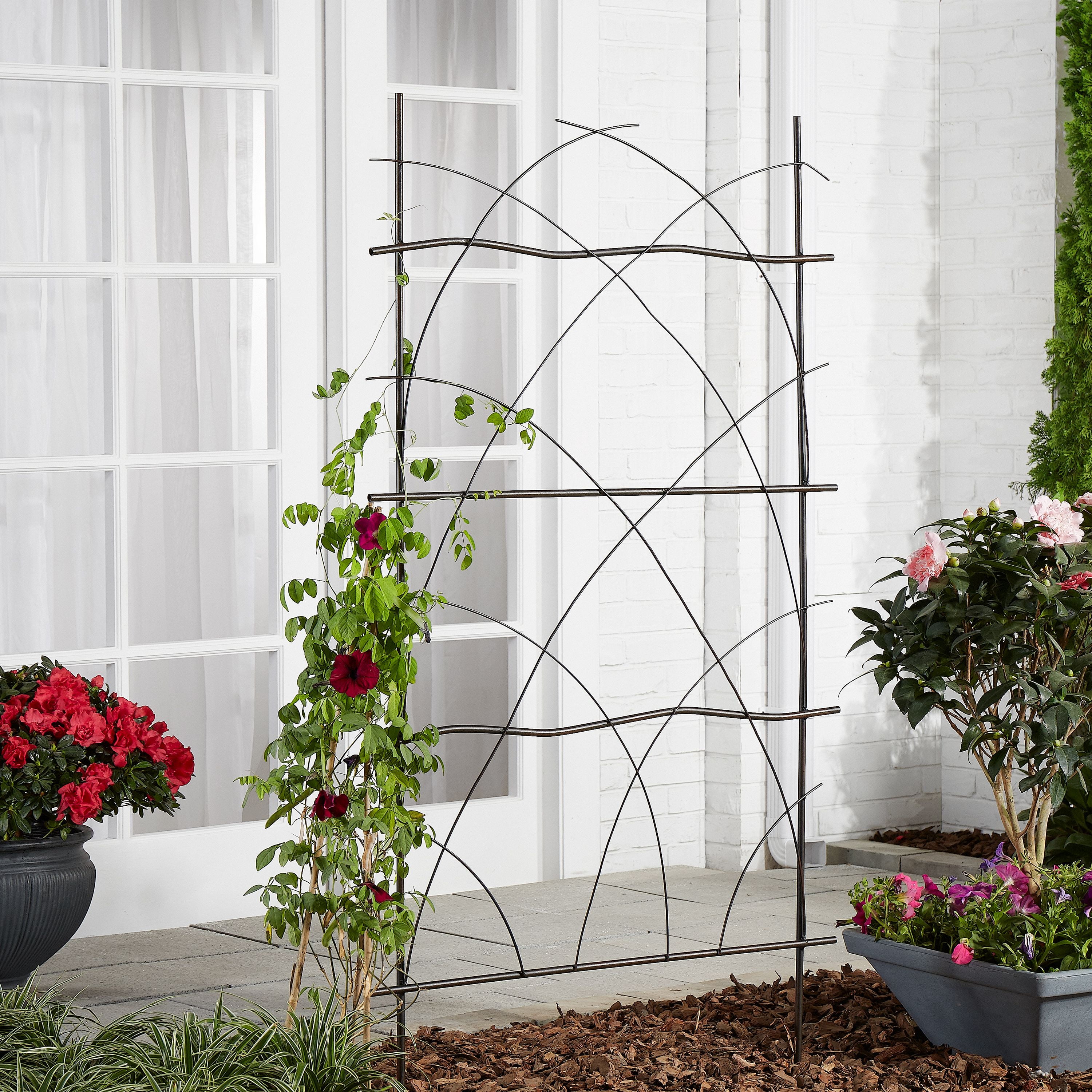 Mainstays Millicent 54" Iron Twig Garden Trellis