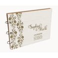 thumbnail image 7 of Darling Souvenir Personalized Engraved Laser Cut Wedding Guest Book Wooden Cover Sign-in Book Registry Guestbook Scrapbook-QU, 7 of 7