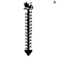 thumbnail image 4 of Outdoor Snowfall Measuring Gauge with Detachable Stick for Garden, Yard, Winter Weather Monitoring - Heavy Duty Metal Rust Resistant, 4 of 8
