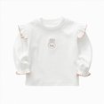 thumbnail image 5 of Toddler Girls T-Shirts Long Sleeve Shirts with Ruffle Fall Winter Cute Tops Crew Neck Shirts for Girls 6 12 18 24 Months 3T 4T 5T 6T Kids Basic Tee, 5 of 7
