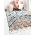 thumbnail image 3 of Unique Loom Aramis Collection Area Rug - Kavi (7' 10" x 10' Rectangle Blue/Cream), 3 of 9