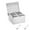 Silver, variant on THLKIF 2 Compartment Trays Stainless Detachable Topping Station with Lid, Pizza Ingredients Condiment Dispenser Reusable Ice Cooled Condiment Seasoning Container