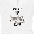 thumbnail image 4 of Inktastic Pittie Life is Ruff Spotted Pit Bull Girls Baby Dress, 4 of 5