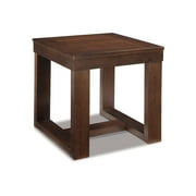 Signature Design by Ashley Contemporary Watson End Table  Dark Brown