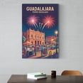 thumbnail image 6 of Retro Vintage Travel Poster Wall Print Teatro Degollado Guadalajara Mexico Fireworks Festival Historic Landmark Canvas Poster, 6 of 8