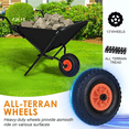 thumbnail image 6 of Foldable Garden Cart with Thickened Oxford Cloth Bin, Compact Easy Load and Dump Design for Soil Grass Leaves and Garden Supplies, 6 of 7