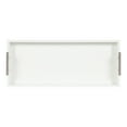 thumbnail image 6 of Kate and Laurel Lipton Narrow Decorative Tray, 10 x 24, White and Silver, Chic Accent Tray for Display and Storage, 6 of 9