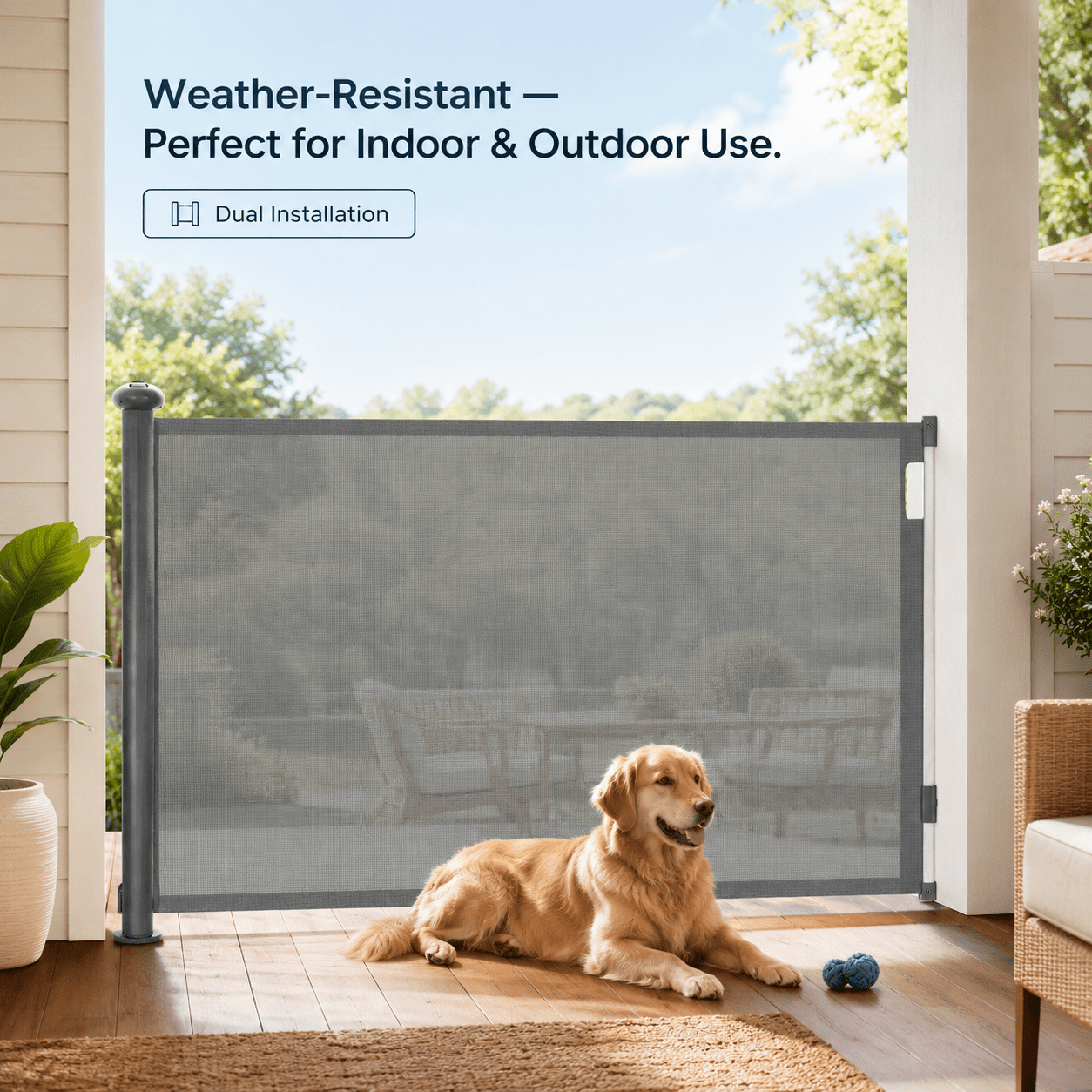 Retractable Baby Security Gate Door