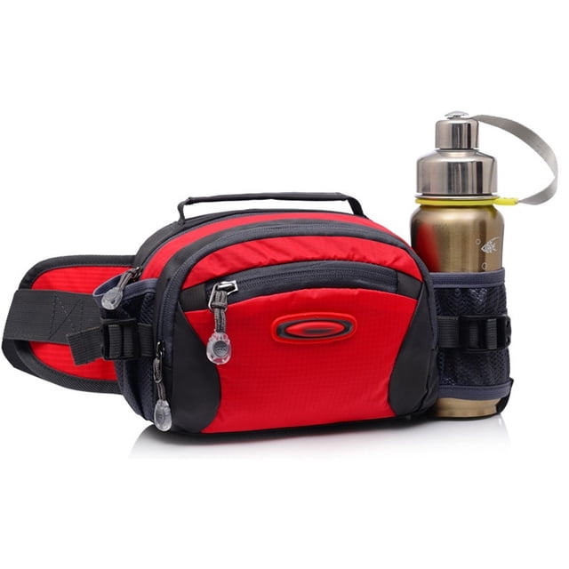 Hukapapa Bolso Multifuncional Deportivo - Mochila Ciclismo Y Running - Mochila Montañismo ExteriorRojo