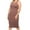 Taupe, variant on Women's Plus Size Casual Racerback Sleeveless Bodycon Tank Cami Midi Dress