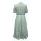 thumbnail image 5 of Vestido largo con volantes y manga corta para mujer - Escote en V profundo con estampado floral, cintura elástica, estilo boho veraniego, 5 of 7