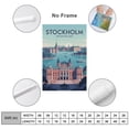 thumbnail image 2 of Retro Stockholm City Poster Vintage Swedish Tourism Wall Art for Home Canvas Poster, 2 of 8
