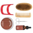 thumbnail image 2 of Kit profesional para el cuidado de la barba, peine para barba, cepillo de tijera, Kit de crema de aceite hidratante para barba, 2 of 5