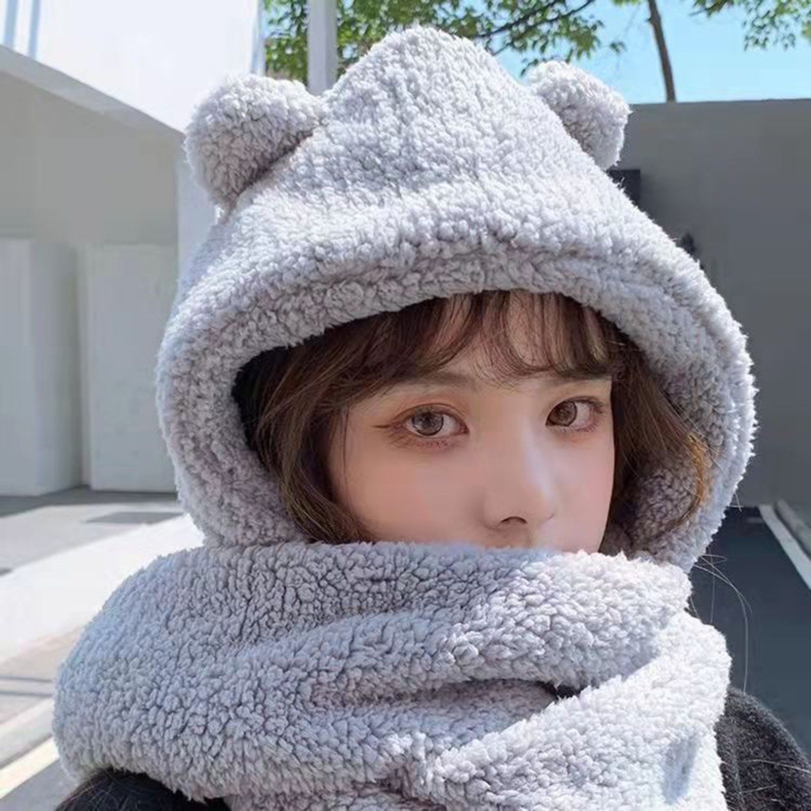 小物 [himagogo]DesertWashed Hood Scarf 小物 [himagogo