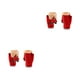 thumbnail image 1 of Guardurnaity 1 par de guantes de punto de Navidad para adultos, senderismo, ciclismo, equitación, esquí, deportes, dibujos animados, mitones Rojo 2piezas, 1 of 6