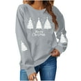thumbnail image 2 of Uootdi Christmas Sweatshirts for Women Gift Cute Graphic Crew Neck Pullover Long Sleeve Sweatshirt Winter Holiday Fashion Tren dy Outfits, 2 of 6