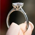 thumbnail image 3 of Cora Jewellery 1.5CT Radiant Moissanite Solitaire Engagement Ring For Women , 18K Rose Gold, 3 of 5