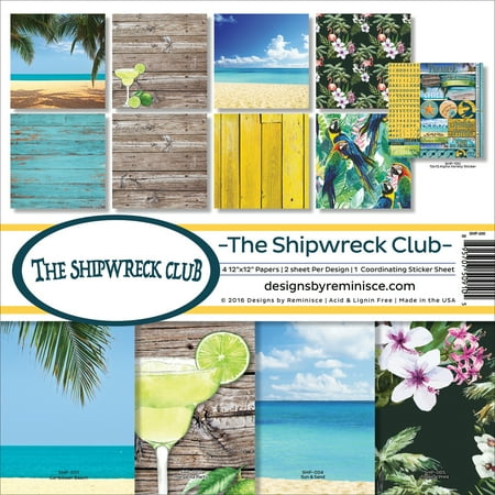 UPC: 0895707509105 | Shipwreck Club Collection Kit 12 X12 – Pk 1 Reminisce