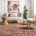 thumbnail image 3 of nuLOOM Rochell Handwoven Chevron Area Rug, 5 x 8 ft, Magenta, 3 of 4