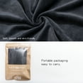 thumbnail image 3 of NT Bay Charcoal Gray Velvet Pillowcases, (2 Count), 3 of 5