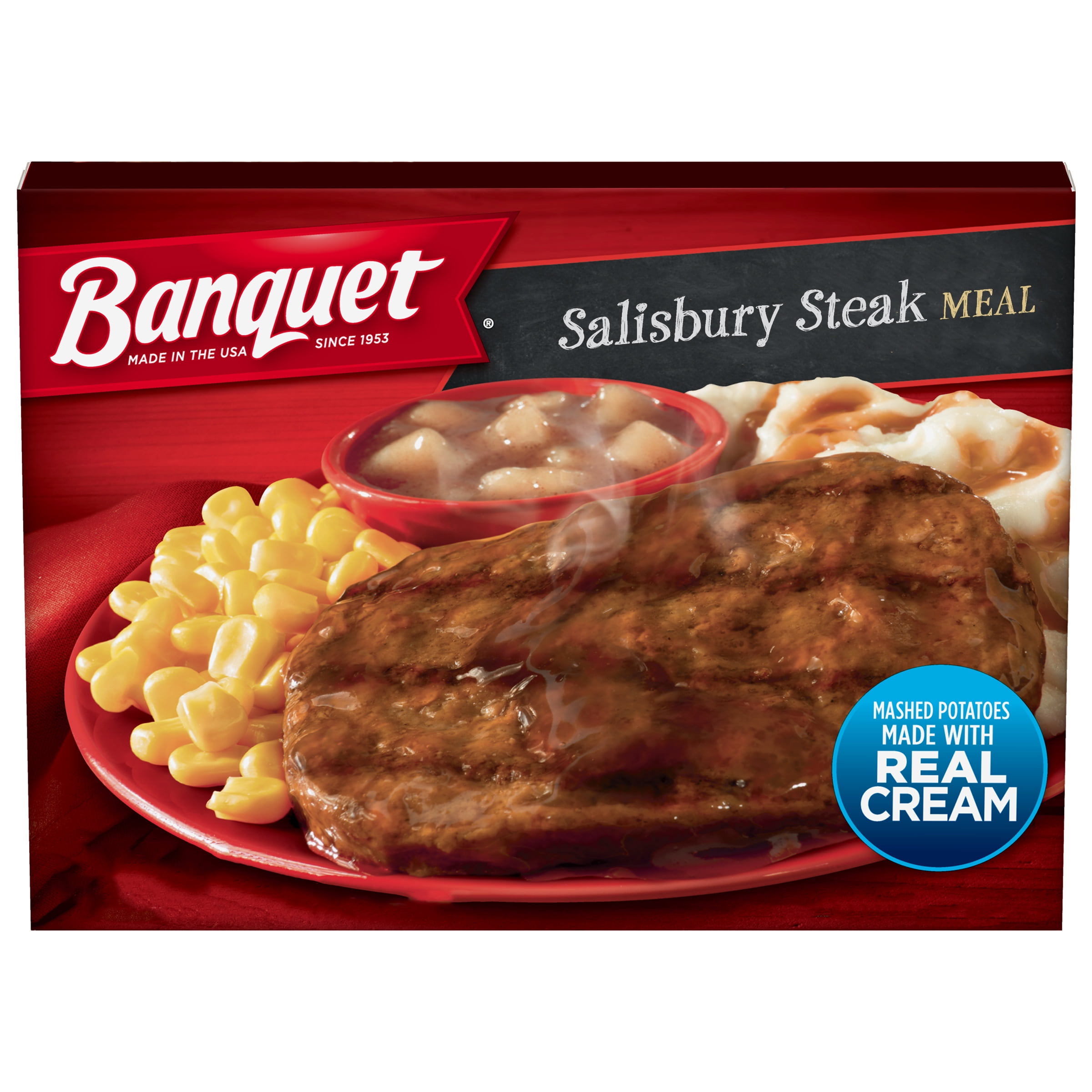 Banquet Salisbury Steak Frozen Meal, 11.88 oz (Frozen)
