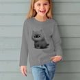 thumbnail image 5 of None Comfort Shirts for Baby Boys Crew Neck Graphic Gray Girls Blouses Fashion Clothes Long Sleeve Shirts, 5 of 5