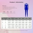 thumbnail image 7 of Haitryli Womens Full Body Long Sleeve Unitard One Piece Gymnastic Leotard Ballet Dance Bodysuit Black S, 7 of 7