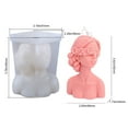 thumbnail image 2 of 3D Silicone Candle  For Making Lady Body Shape Candles With Blindfolded Female Model, Eyes Closed, 2 of 8