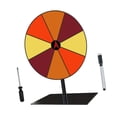 thumbnail image 1 of GUOOL Colored Rotating Prize Wheel DIY with Base Stand Erasable Game Fortune Wheel 8 Girds Square Base, 1 of 9
