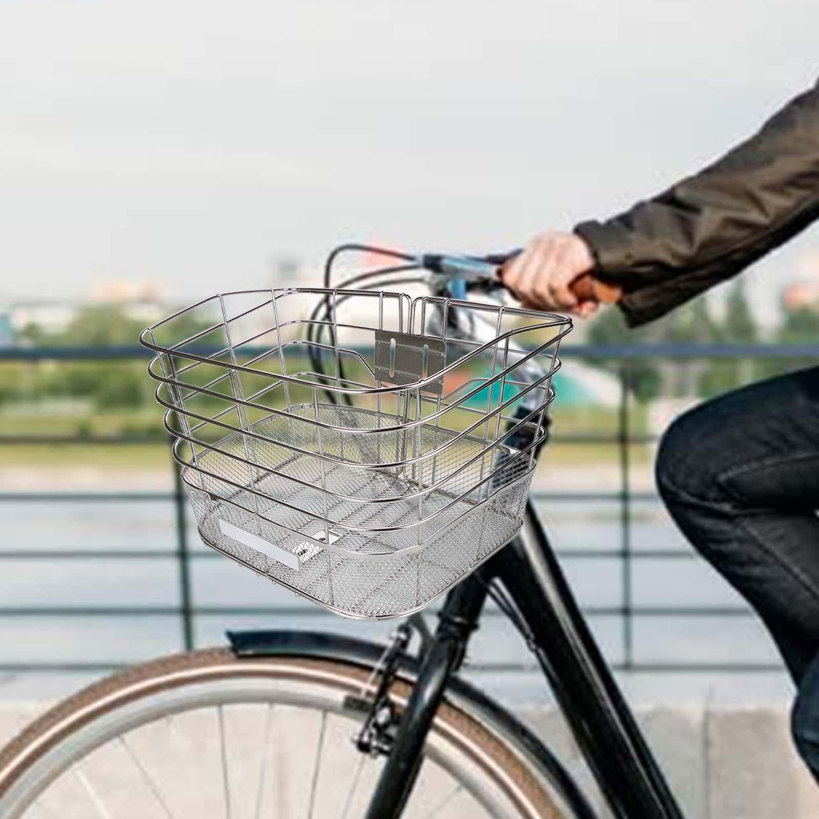 DimyFew Bike Basket Front Bicycle Front Basket Portable Bike Basket Front Decoration for
