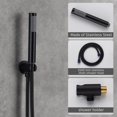 thumbnail image 5 of CASAINC 1-Spray Pattern 10 in. Round Wall Mount Shower System with Tub Faucet Matte Black, 5 of 5