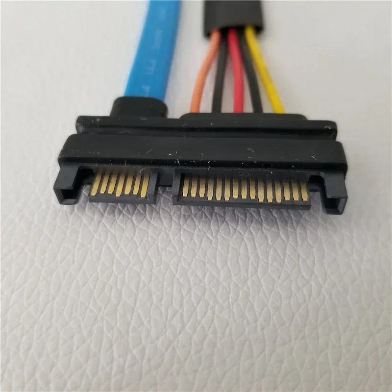 22Pin(7+15pin) SATA Data Extension Cable Male to Female Power Cord 3.3V Hard Dirve