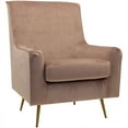 thumbnail image 2 of Fox Hill Trading Lana Velvet Accent Chair, Rose Pink, 2 of 6