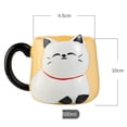 thumbnail image 2 of Taza de cerámica HappyWare Gatito con relieve Kawaii 500ml diseño amarillo, 2 of 4