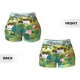 thumbnail image 3 of Sikiie Garden Farm Print Workout Shorts Women Scrunch Butt Gym Shorts Seamless High Waist Tummy Control Yoga Biker Athletic Shorts, 3 of 5
