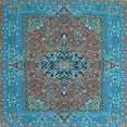thumbnail image 1 of Ahgly Company Indoor Square Persian Light Blue Traditional Area Rugs, 7' Square, 1 of 4