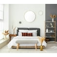 thumbnail image 5 of 16" x 16" Simply Daisy Buffalo Plaid Polyester Accent Pillow, Harvest Orange Qty 1, 5 of 6