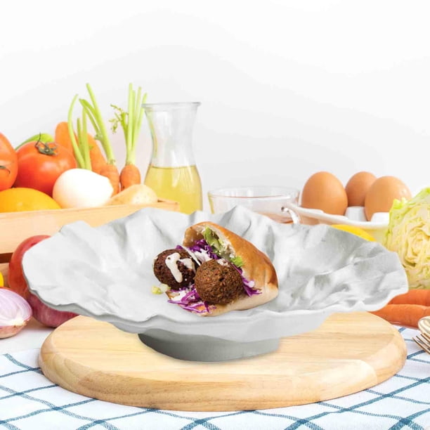 Platos de cerámica para cena, plato redondo para ensalada, ensalada de queso, platos para servir, bandeja de almacenamiento para cocina, restaurante, 9 pulgadas