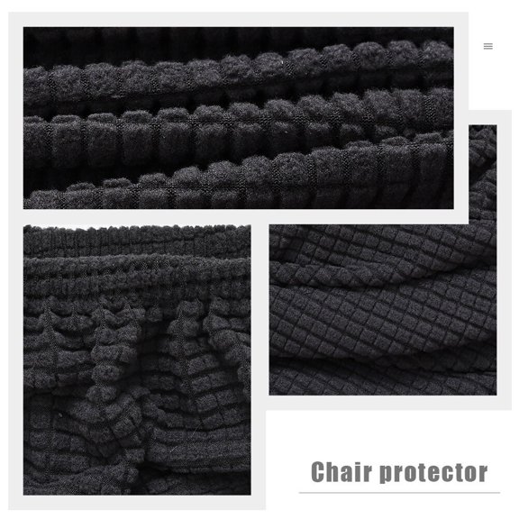 HONMEET Washable Elastic Chair Cover for Computer and Gaming Chairs, Black, 1 Set Slipcover