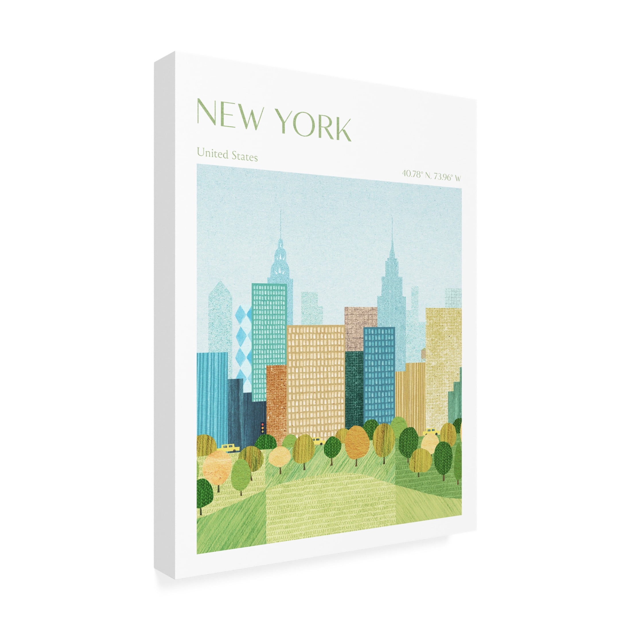 Trademark Fine Art longwayhome  New York, Central Park Canvas Wall Art