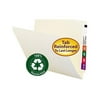Smead 24160 Recycled File Folders, Straight Tab, Letter, Manila, 100/Box