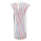 thumbnail image 1 of 300 Pieces Plastic Drinking Straws 8 Inches Long Multi-Colored Striped Bedable, 1 of 4
