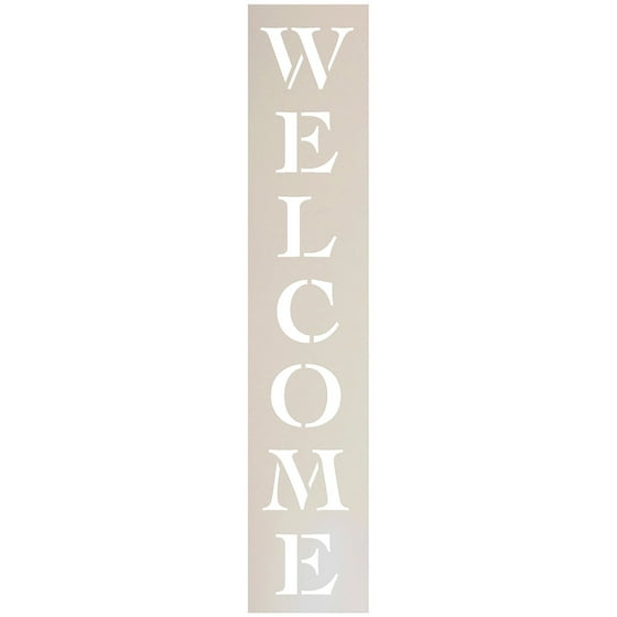 Welcome Stencil By Studior12 Stencils For Painting Wood Signs Welcome Stencil By Studior12 Stencils For Painting Wood Signs Front Door Entry Porch Diy Rustic Decor Use On A Wall Fabric And Boards Modern